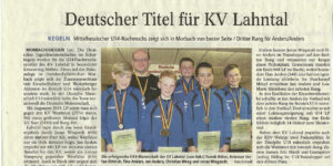 Deutscher Titel für KV Lahntal
