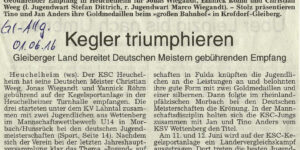 Kegler triumphieren