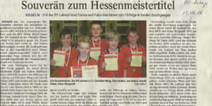 Souverän zum Hessenmeistertitel