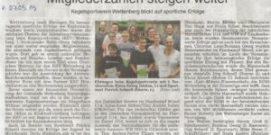 Mitgliederzahlen steigen weiter